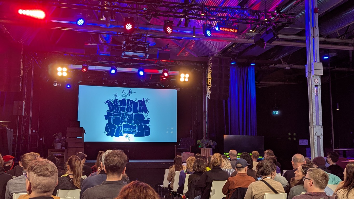 The audience of Beyond Tellerand 2025 Berlin waiting for the next talk